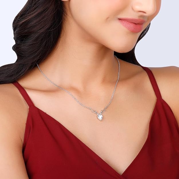 Antler Heart Pendant Necklace