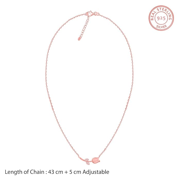 Pink Rose Bud Jewelry Set