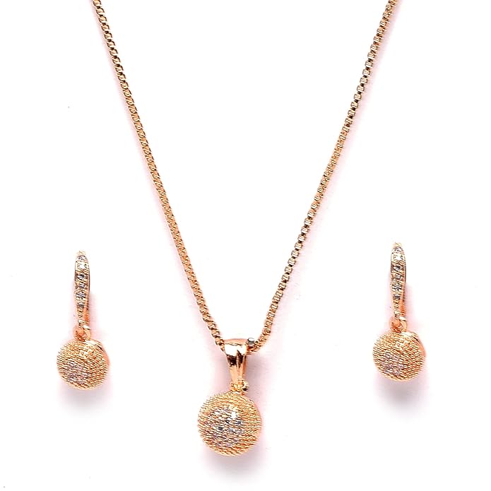 Golden Sparkle Ball Jewelry Set