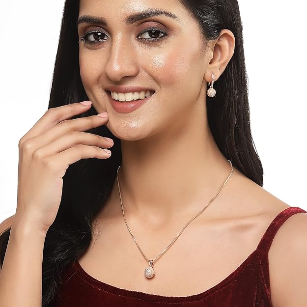 Golden Sparkle Ball Jewelry Set