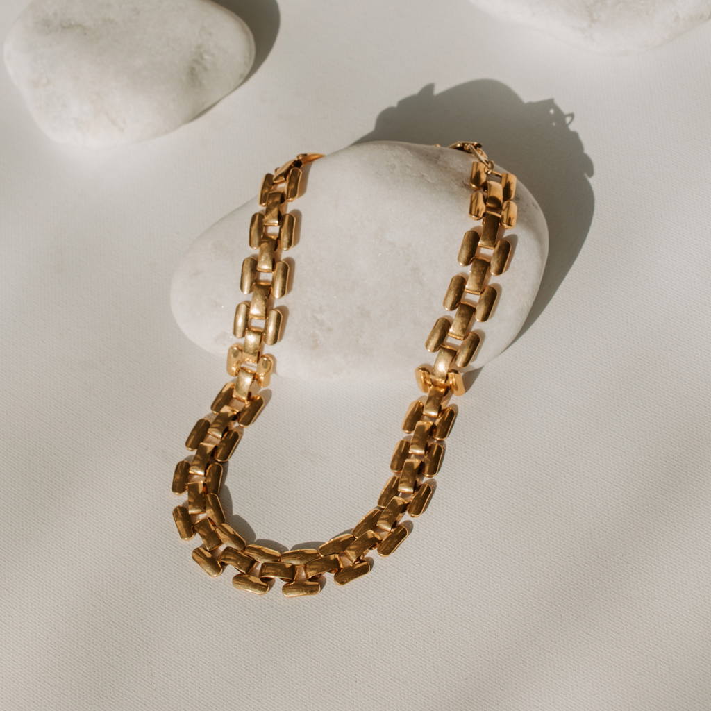 Chunky Gold Link Chain Necklace