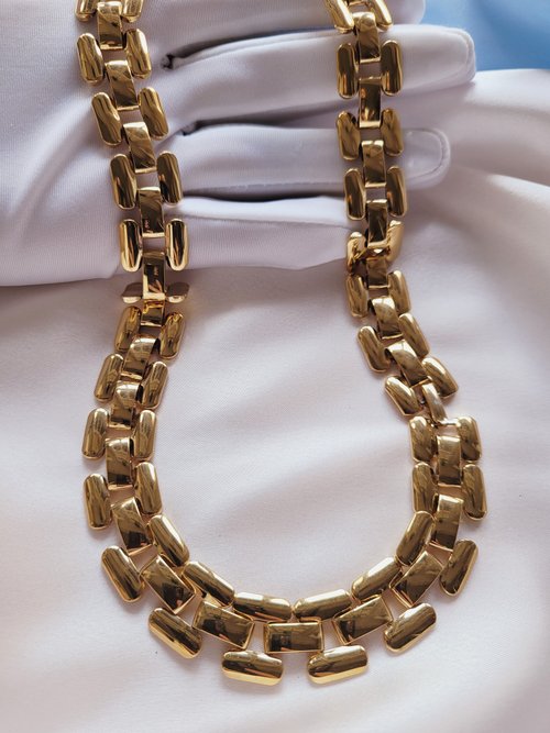 Chunky Gold Link Chain Necklace